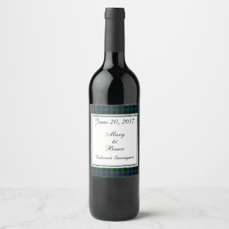 Davidson Scottish Bröllop Vin etikett