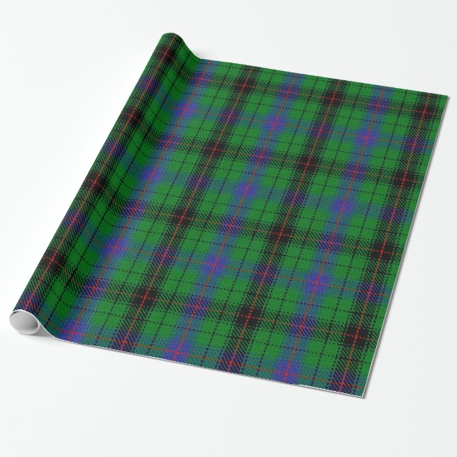 Davidson Tartan som slår in papper Presentpapper (Utrullad)