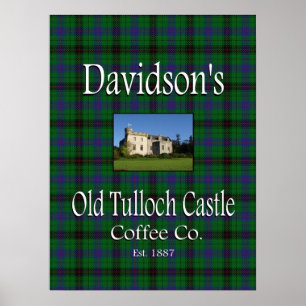 Davidsons gamla Tulloch Castle Coffee Co. Poster