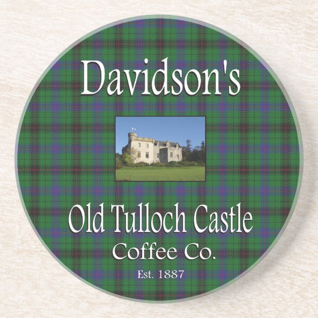 Davidsons gamla Tulloch Castle Coffee Co. Underläg Underlägg (Framsidan)