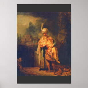 David'Ss avsked till Jonathan av Rembrandt Poster