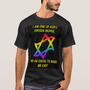Davidsstjärna I-förmiddag en av gud valda folk Tee Shirt