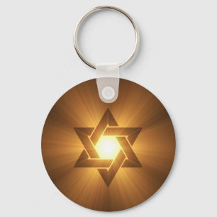Davidsstjärna Keychain Nyckelring