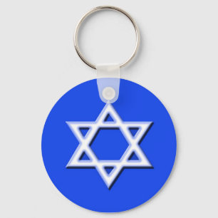 Davidsstjärna Keychain Nyckelring