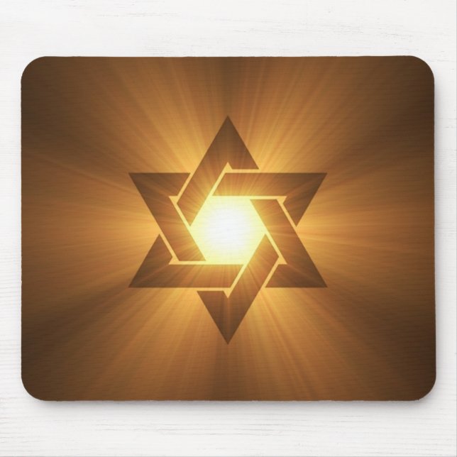 Davidsstjärna Mousepad Musmatta (Framsidan)