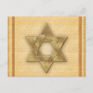Davidsstjärna-/pubMitzvah för DIY guld- mall