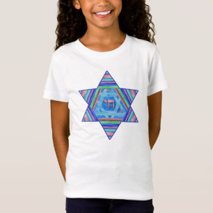 DavidsstjärnaChai för ungar pastellfärgad T-tr T Shirt