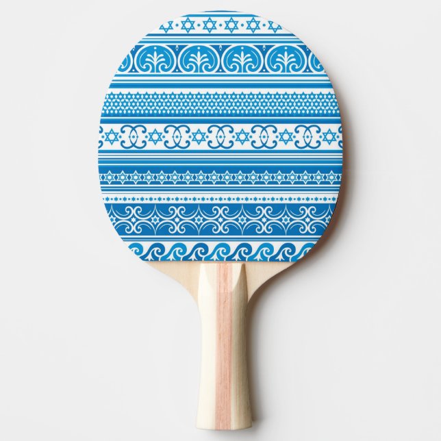 Davidsstjärnamönster Pingisracket (Framsidan)