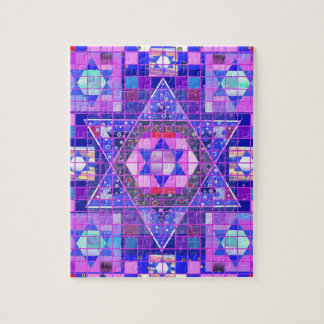 Davidsstjärnamosaik Pussel