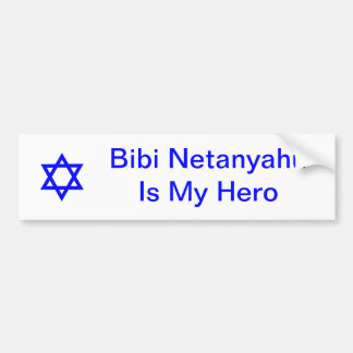Davidstjärna, Bibi NetanyahuÄr Min Hjälte Bildekal