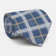 Davidstjärna Blå Tartan