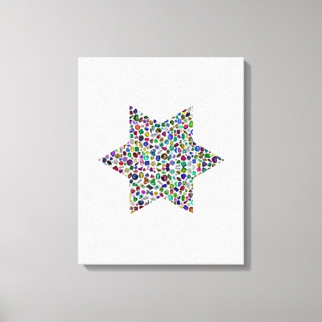 Davidstjärna Canvastryck (Framsida)