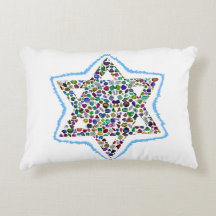 Davidstjärna gjord av ädelstenar