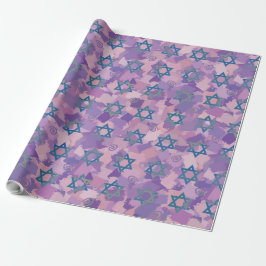 Davidstjärna Hanukkah Presentpapper