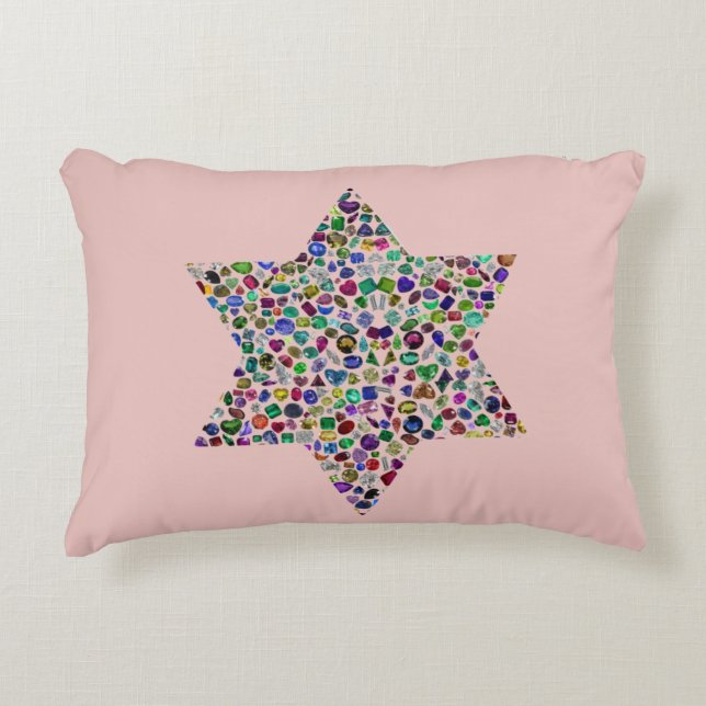 Davidstjärna Prydnadskudde (Framsidan)