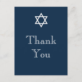 Davidstjärna Tacksamhetskort - Pojke Tack Kort