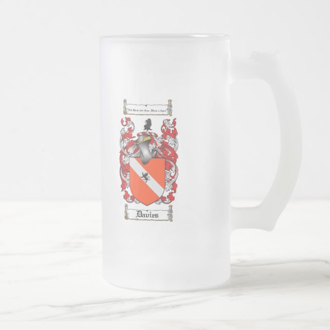 DAVIES FAMILJVAPENSKÖLD - DAVIES VAPENSKÖLD FROSTAT ÖLGLAS (Höger)