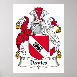 Davies familjvapensköld poster