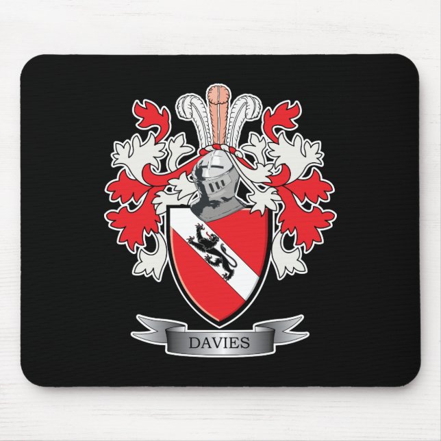 Davies Family Crest Jackar Arm Musmatta (Framsidan)