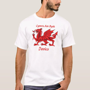 Davies walesisk drake t shirt