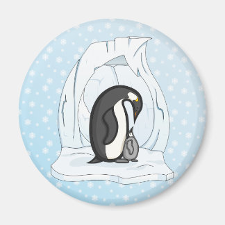 Davin och Annie Penguins Magnet