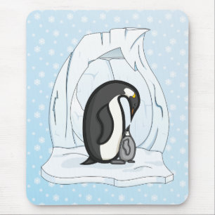 Davin och Annie Penguins Mousepad Musmatta
