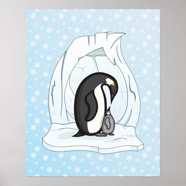 Davin och Annie Penguins Poster (Framsidan)