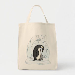 Davin och Annie pingvinerna Tote Bag Tygkasse