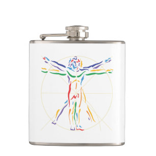 DaVinci anatomiman i Chakra färger Fickplunta