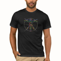 DaVinci Anatomy Man i Chakra Färg