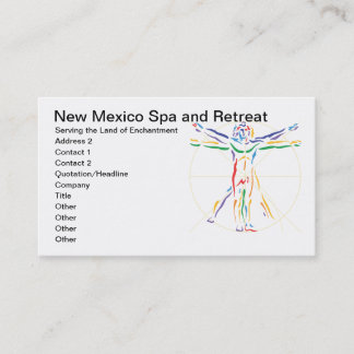 DaVinci Anatomy Man i Chakra Färg Tidsbeställning Kort