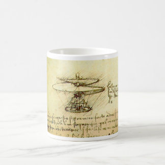 Davinci helikopterdesign kaffemugg