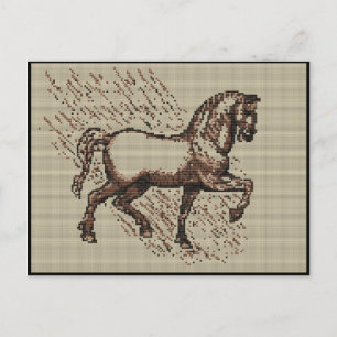 DAVINCI HORSE VYKORT