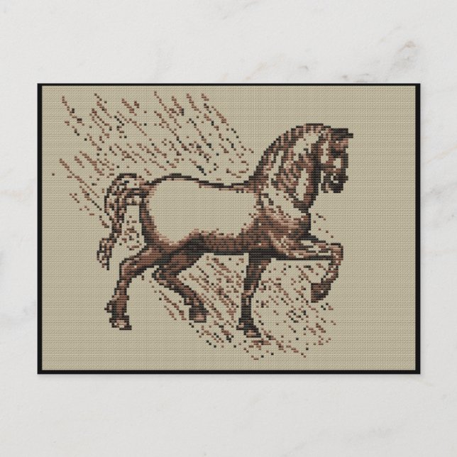 DAVINCI HORSE VYKORT (Framsida)