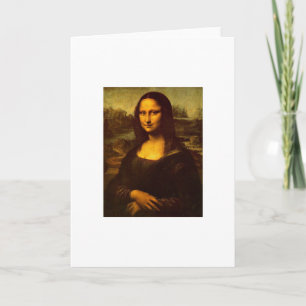 DaVincis kort för Mona Lisa hälsning