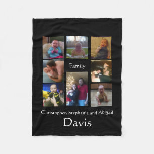 Davis familjfilt fleecefilt