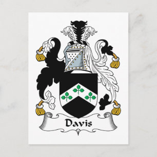 Davis Family Crest Vykort