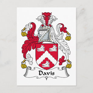 Davis Family Crest Vykort