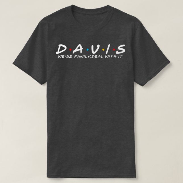 Davis Family Davis Surname Davis Efternamn 1 T Shirt (Design framsida)