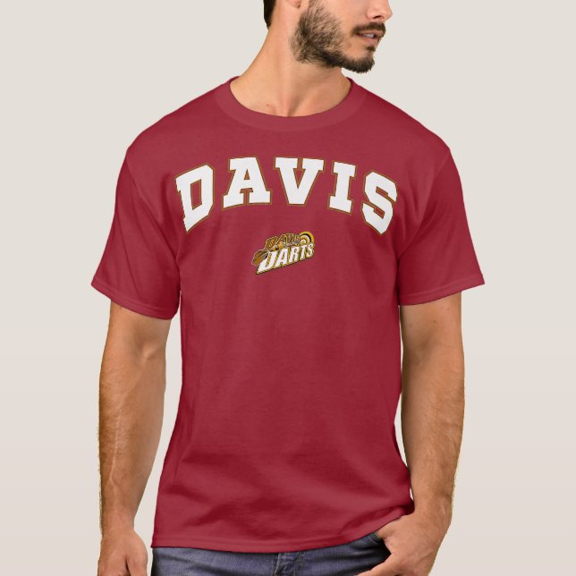 Davis High School Darts Premium T Shirt (Framsida)