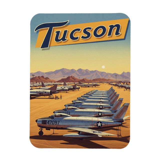 Davis-Monthan flygbas Tuscon Arizona Resa Magnet (Vertikal)