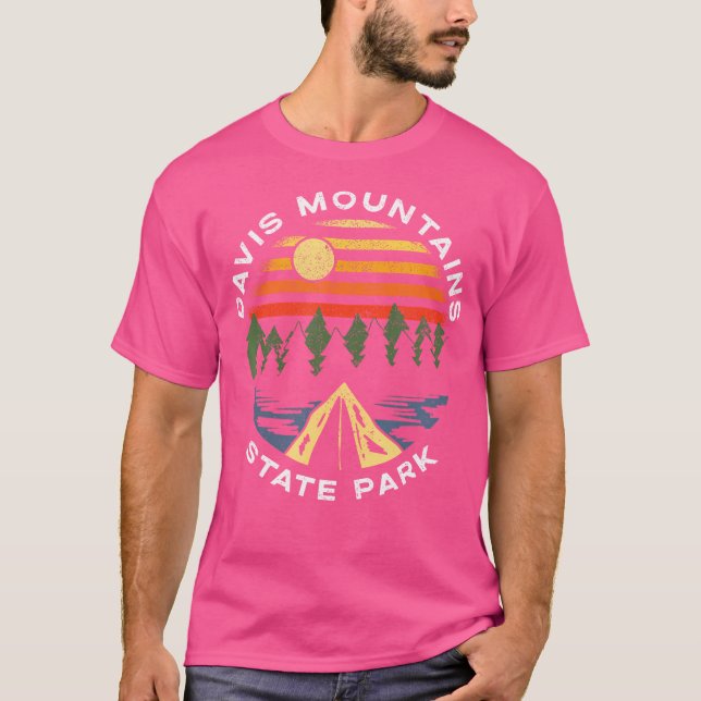 Davis Mountains State Park Texas Camping Vacation T Shirt (Framsida)