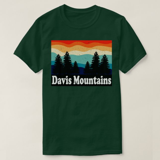 Davis Mountains State Park Texas Retro T Shirt (Design framsida)