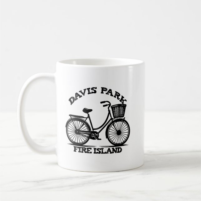 Davis Park Fire Island Cykel sommar strand familj Kaffemugg (Vänster)