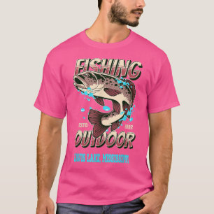 Davis Sjö, Mississippi Top 100 Bass Fishing Sjöar T Shirt