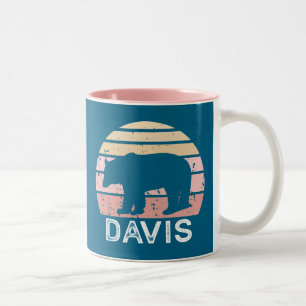 Davis West Virginia Retro Björn Två-Tonad Mugg