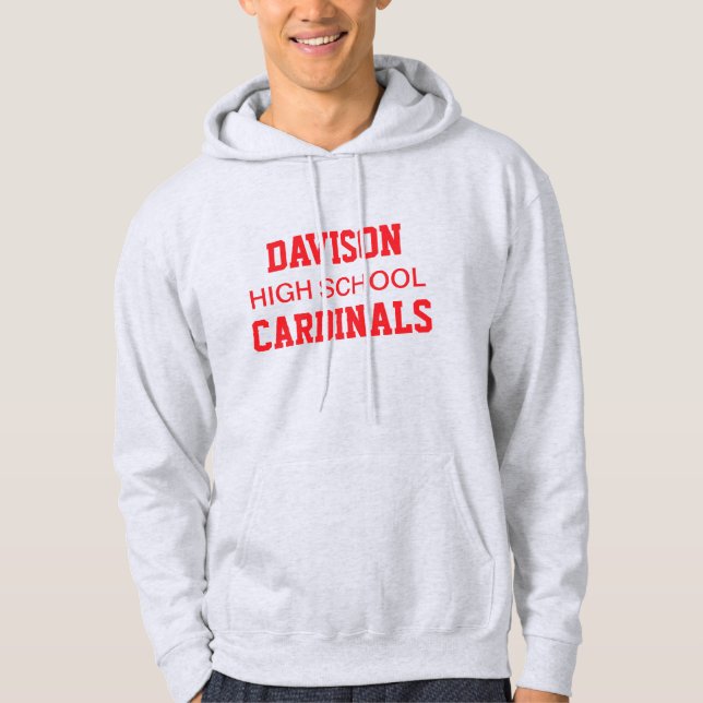 Davison High School Prated Hoodie (Framsida)
