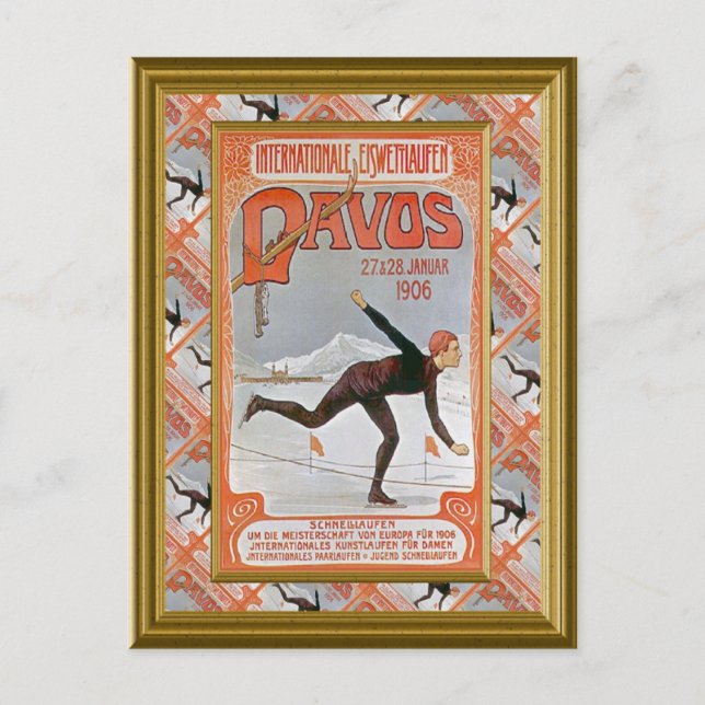 Davos 1906 vykort (Framsida)