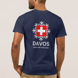 DAVOS Apres-Skidar instruktören Schweitz T Shirt