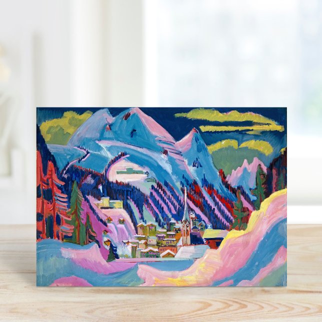 Davos i Winter | Ernst Ludwig Kirchner Kort (Skapare uppladdad)